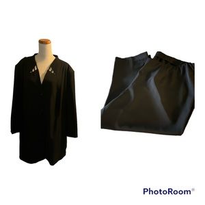 Sempre Piu by Chalou XXL black 2 piece  pantsuit